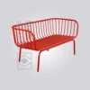 Scarlet Grid Bench