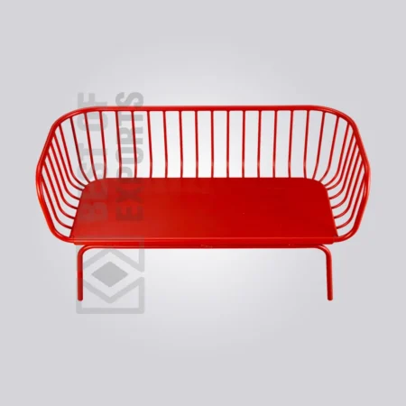 Scarlet Grid Bench