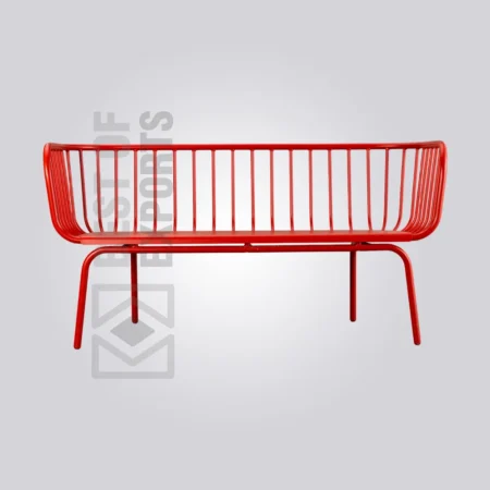 Scarlet Grid Bench