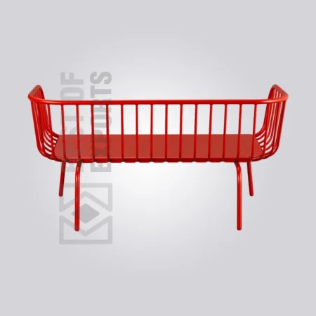Scarlet Grid Bench