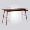 Sleek Wood and Metal Desk