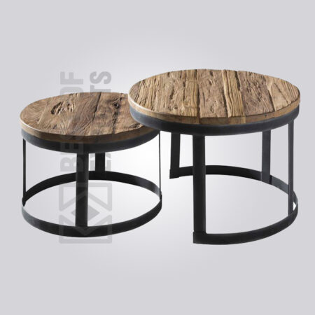 Sleeper Wood Outdoor Set of 2 Side Table