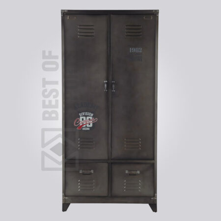 Solid Metal Wardrobe