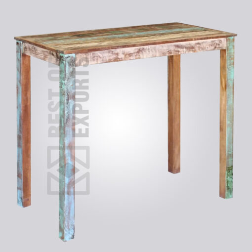 Solid Reclaimed Wood Bar Table