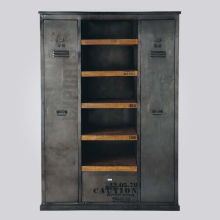 Three Panel Industrial Wardrobe