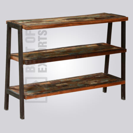 Three Shelf Storage Console Table