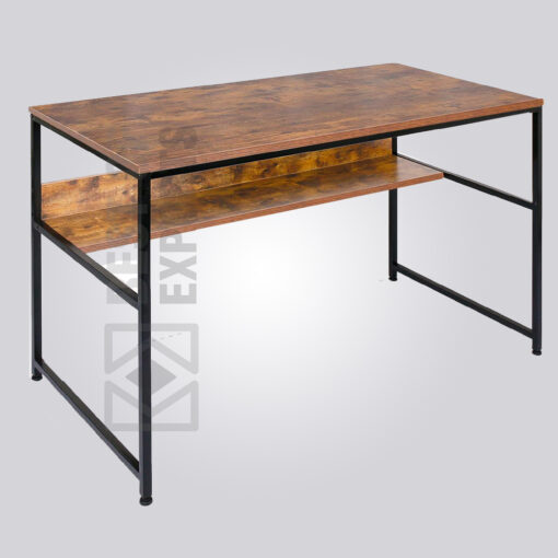 Wood and Metal Desk