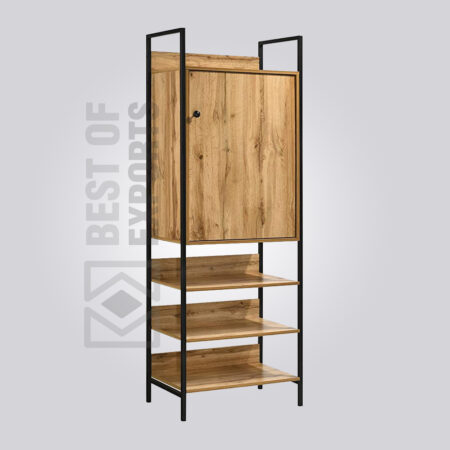 Wood and Metal Hotel Wardrobe