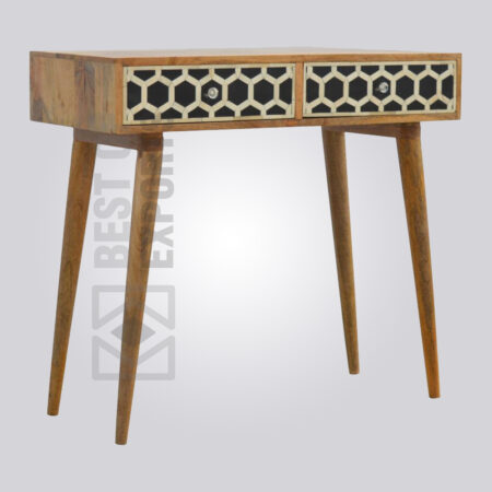 Wooden Bone Inlay Console Table