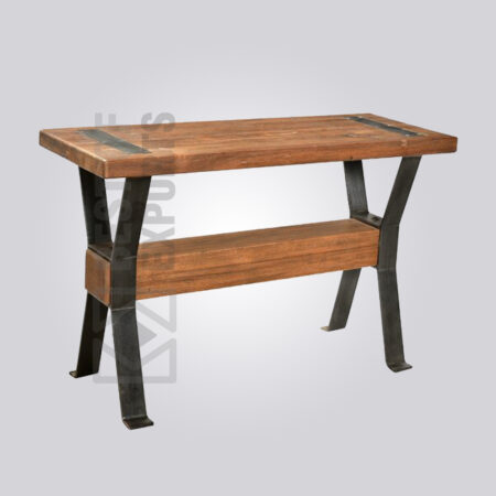 X Bar Reclaimed Wood Console