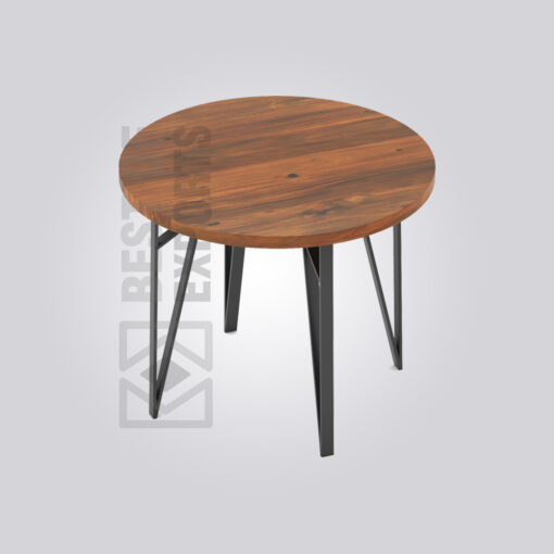 Wells 4 Seater Round Wood Table