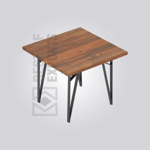 Wells 4 Seater Square Wood Table
