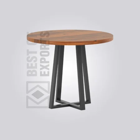 Antony Round Wooden Table (4 Seater)