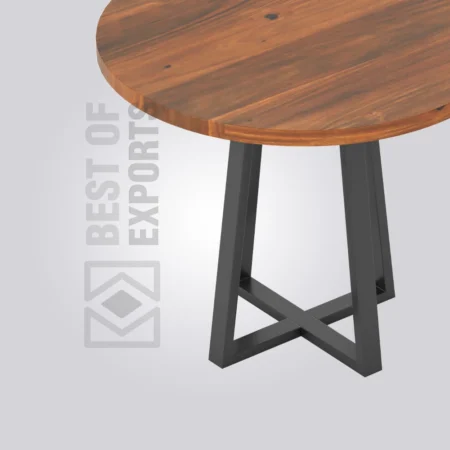 Antony Round Wooden Table (4 Seater)