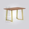 Arbes Wooden Table – Natural Acacia, Acacia Wood & Mild Steel for Restaurant Tables