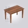 Bliss Rectangle Wooden Table (4 Seater)