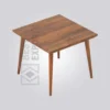 Castor Square Wooden Table (4 Seater)