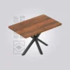 Ely Rectangle Wooden Table (4 Seater)