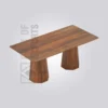 Lava Rectangle Wooden Table (6 Seater)
