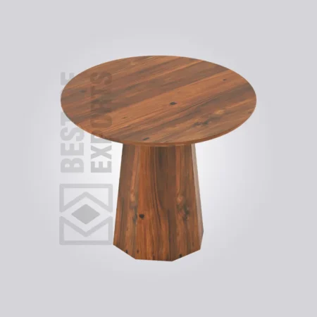 Lava Round Wooden Table (4 Seater)