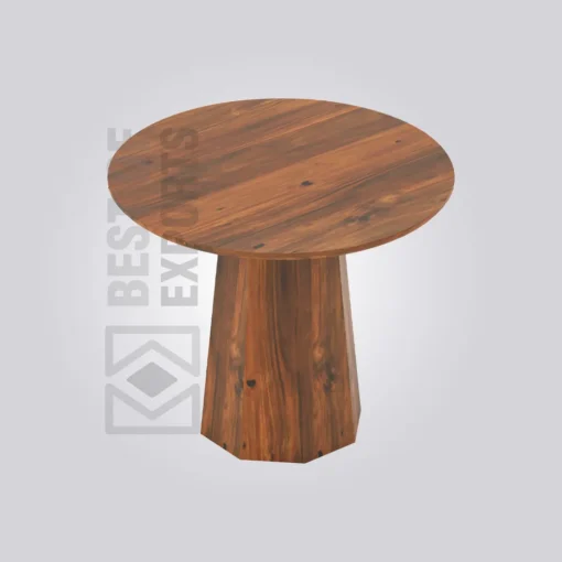 Lava Round Wooden Table (4 Seater)