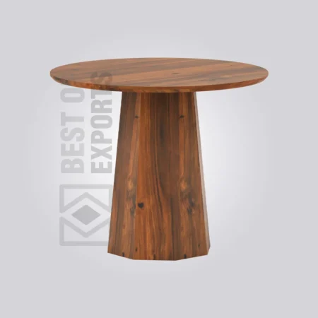 Lava Round Wooden Table (4 Seater)