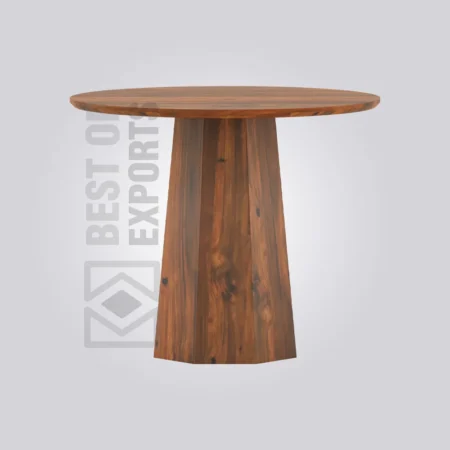 Lava Round Wooden Table (4 Seater)
