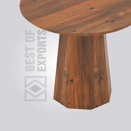 Lava Round Wooden Table (4 Seater)