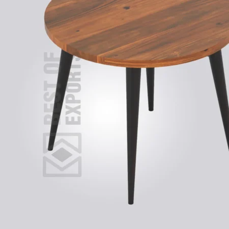 Nort Round Wooden Table (4 Seater)
