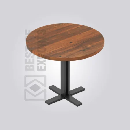 Peter Round Wooden Table (4 Seater)