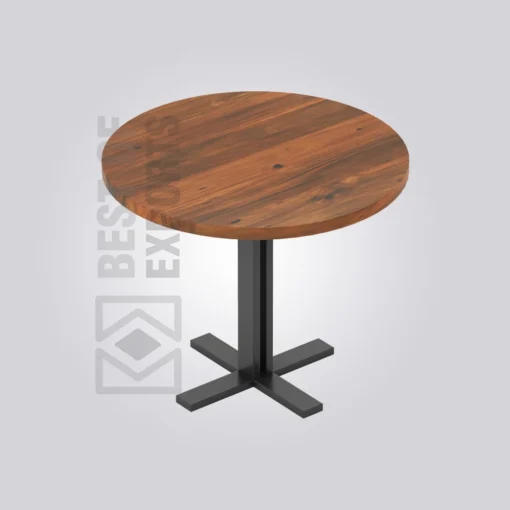 Peter Round Wooden Table (4 Seater)