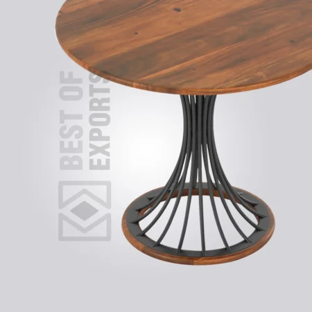 Sofia Round Wooden Table (4 Seater)