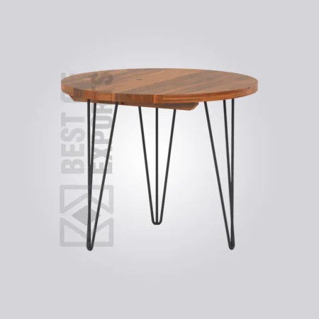 Troy Round Wooden Table (4 Seater)