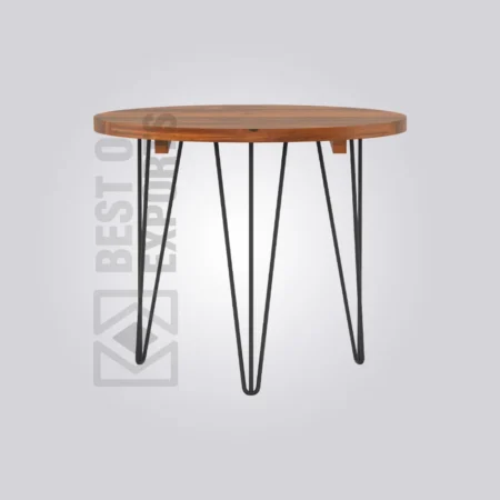 Troy Round Wooden Table (4 Seater)