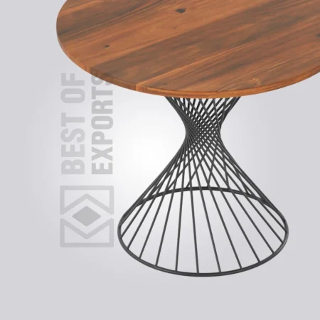 Vienna Round Wooden Table (4 Seater)