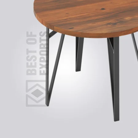 Wells Round Wooden Table (4 Seater)