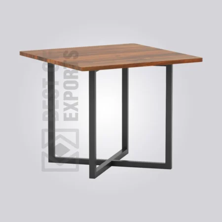 Wolve Square Wooden Table (4 Seater)