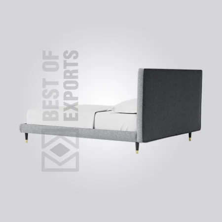 Geometric Grace Upholstered Bed