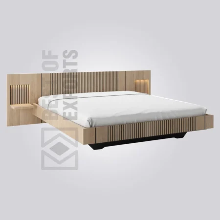 Grid Wooden Bed