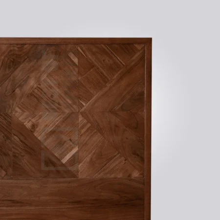 Herringbone Panel Wooden Bed
