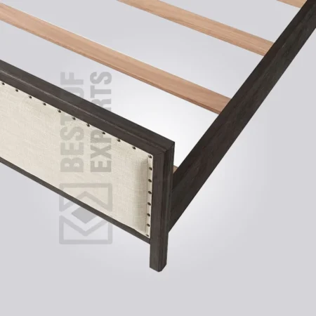 Monarch Charcoal Wooden Bed