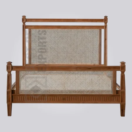 Serene Cane Panel Bed