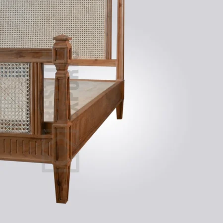 Serene Cane Panel Bed