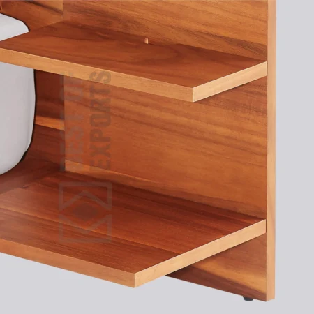 Slate Wooden Panel Bed