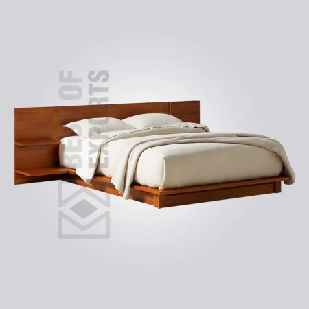 Slate Wooden Panel Bed