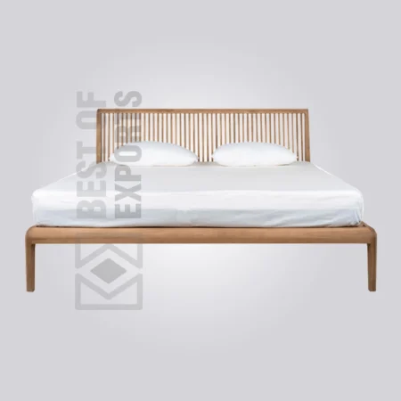 Slatted Wooden Bed