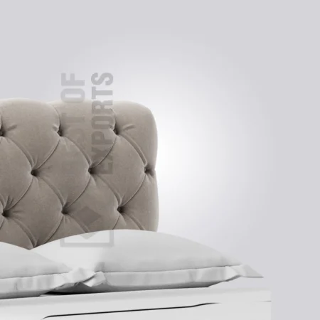 Space Grey Tufted Bed