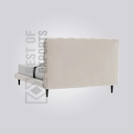 Space Grey Tufted Bed