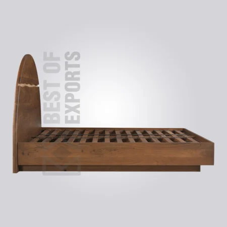Sun Rise Wooden Panel Bed