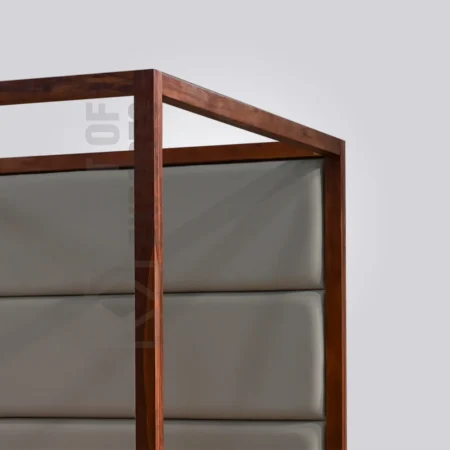 Warm Wood Canopy Bed